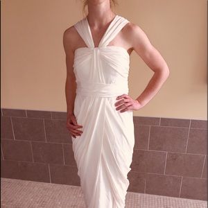 J MENDEL PARIS sz 10 Gorgeous Grecian ivory gown